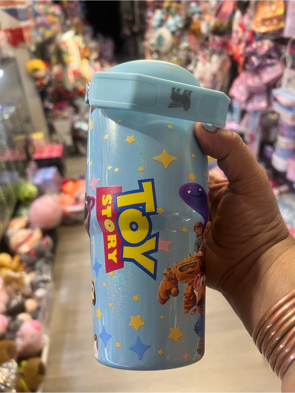 Stanley Toy Story light blue glitter stainless cup with character wrap - Picture 3 of 5